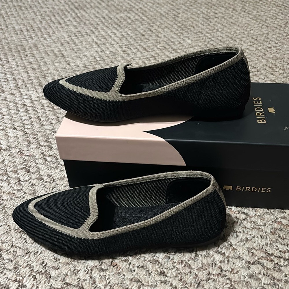 Birdies Blackbird Knit Flats Size 6.5